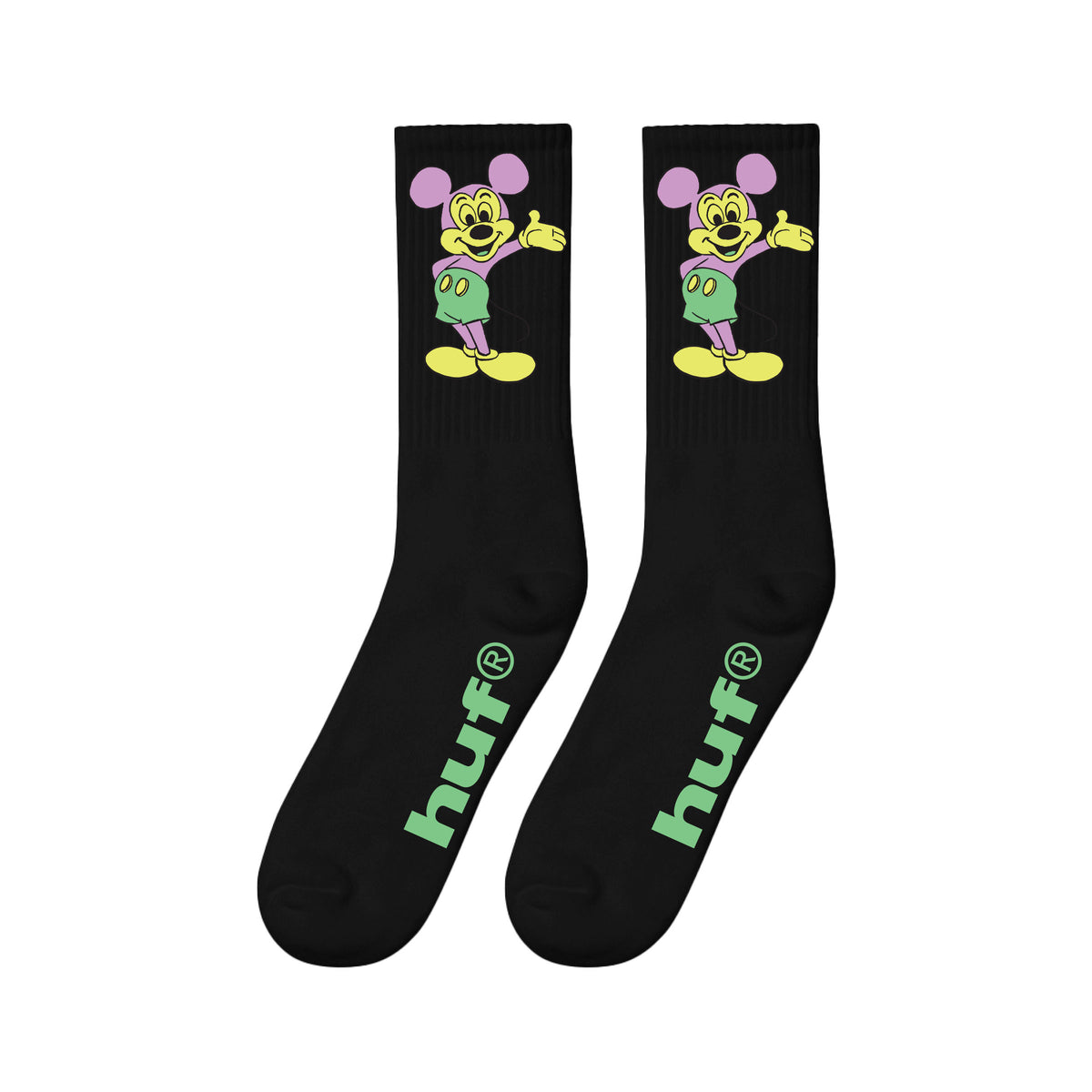Huf X Mickey Mouse Greetings Black Socks