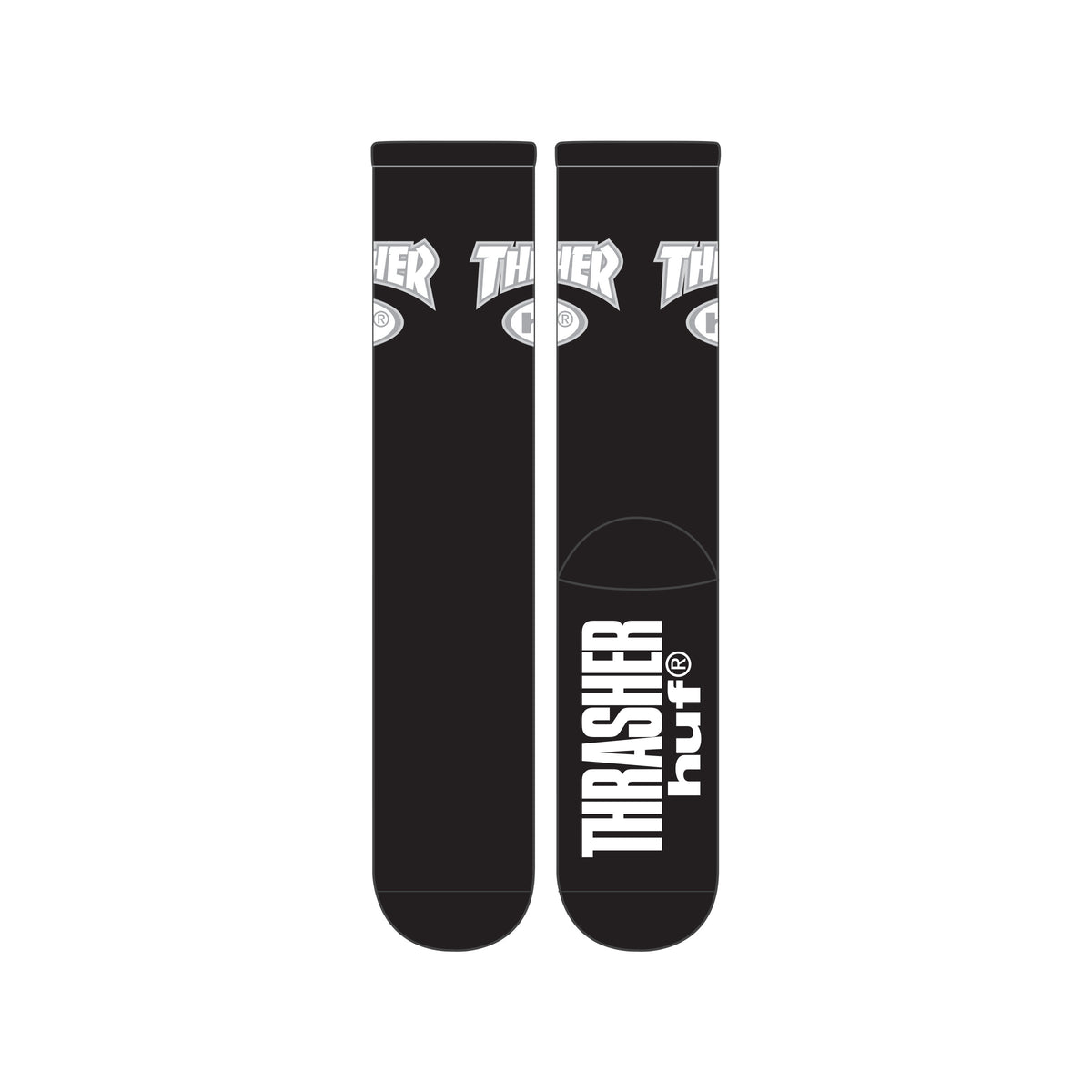 Huf X Thrasher Logo Black Socks