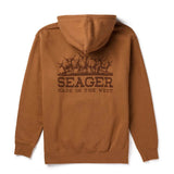 Seager The Herd Saddle Brown Hooded Sweatshirt