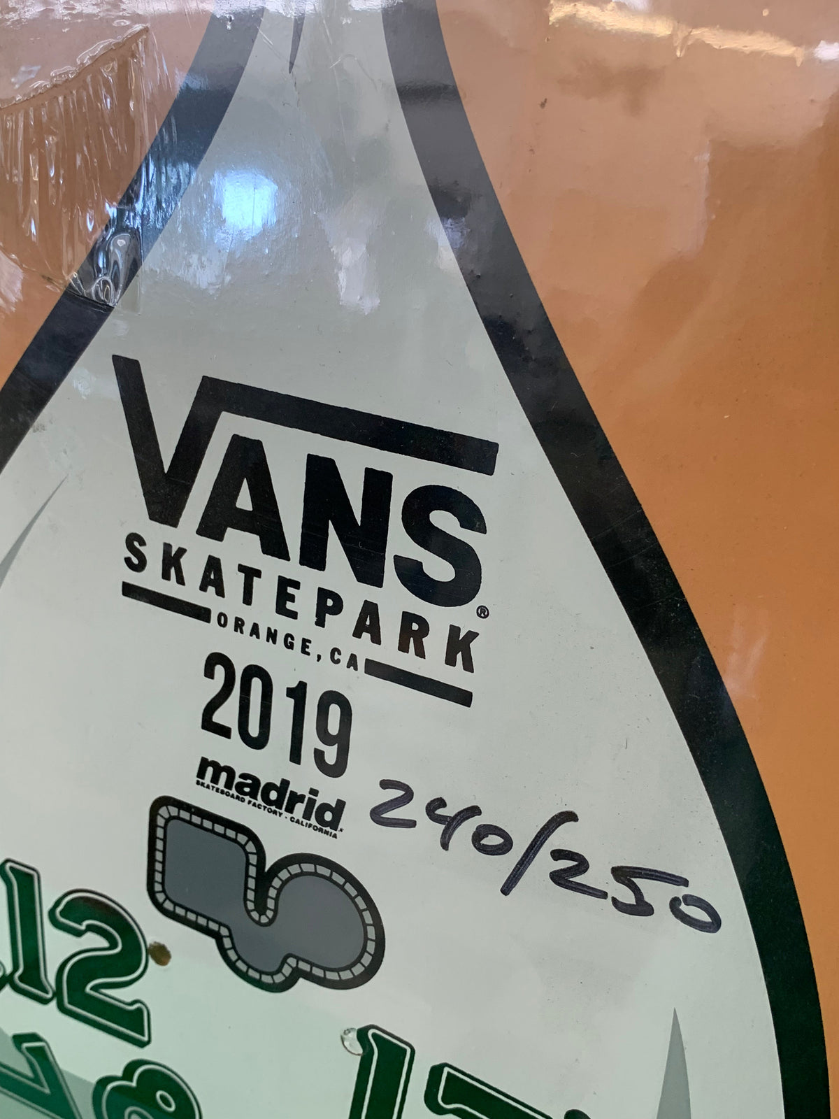 Vans Pool Party 2019 Steve Caballero Signed 240/250 Hourglass Classic Skateboard Deck