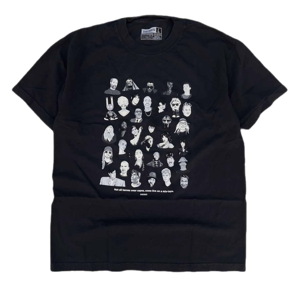 Theories Mixtape Garment Dyed True Black S/s Shirt