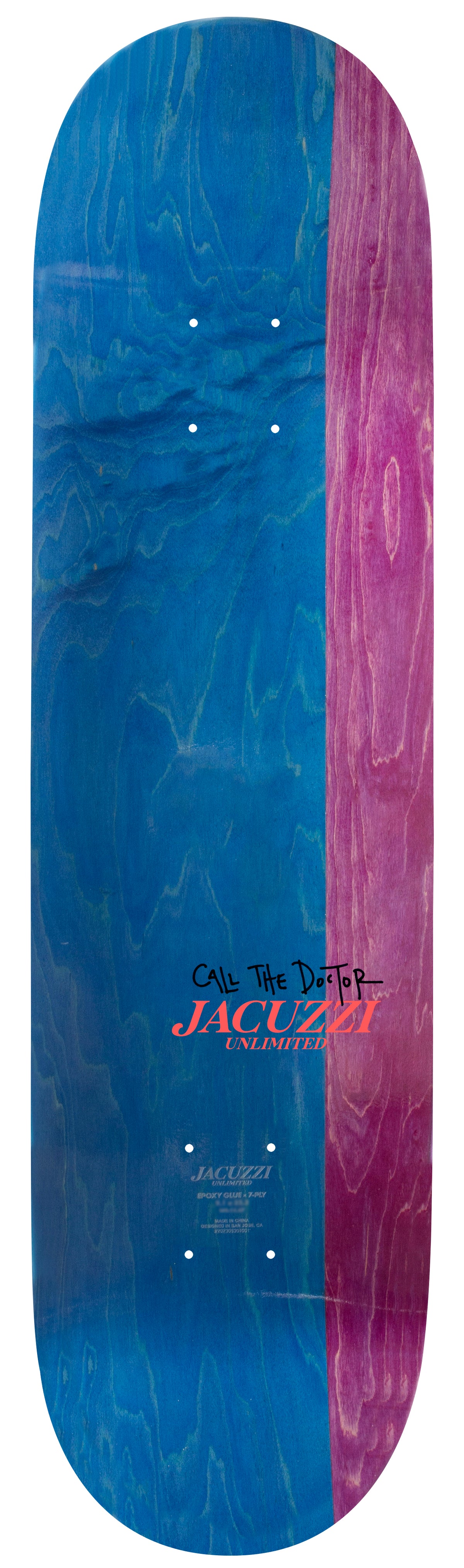 Jacuzzi Tony Latham Deep Fried EX7 Burgundy Skateboard Deck