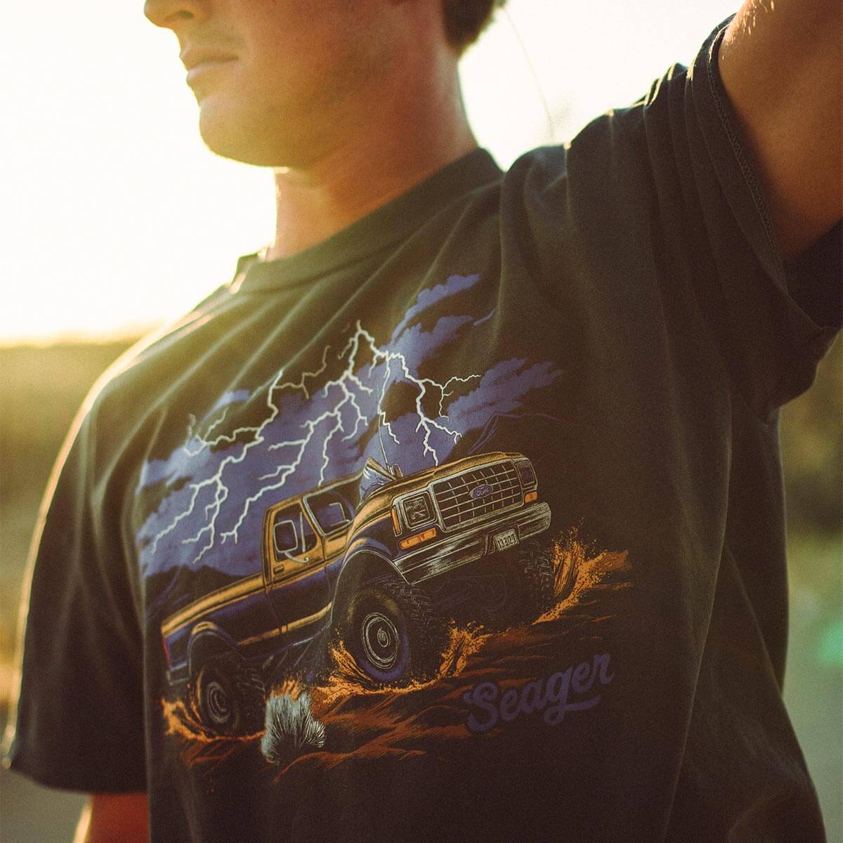 Seager Premium Mud Romp Pigment Black S/s Shirt