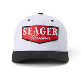 Seager Rodeo Series White/Black Snapback Hat