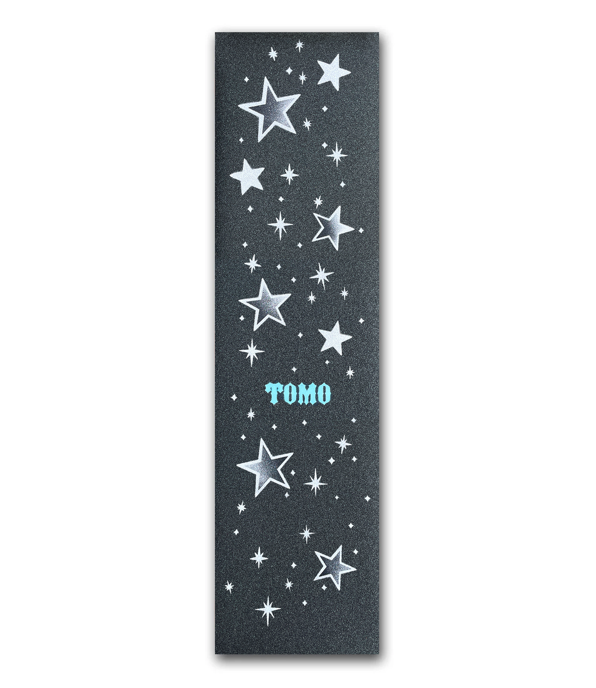 Tomo Stars - Metallic Silver Graphic Griptape