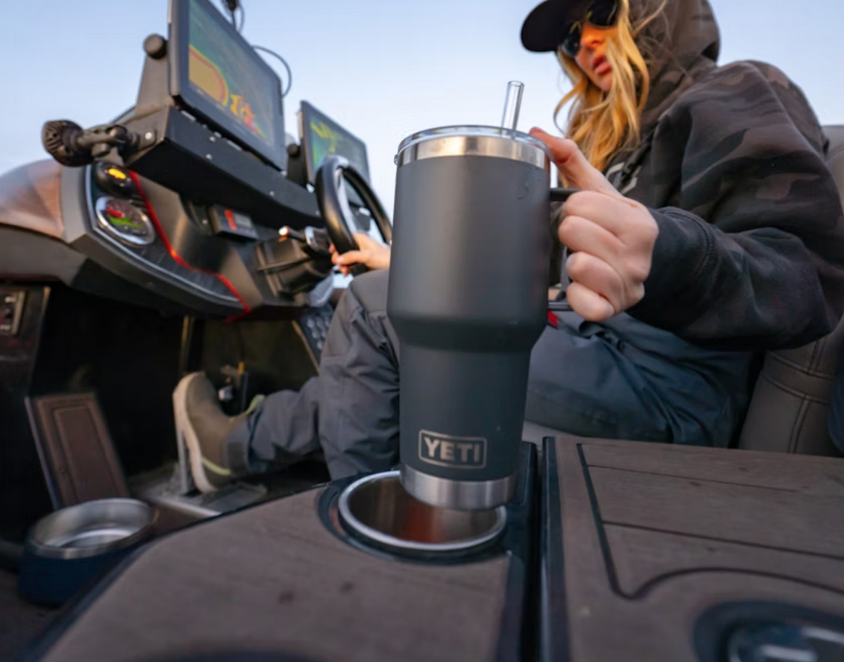 Yeti Rambler 35 oz Straw Mug Rescue Red