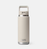 Yeti Rambler 26oz Cape Taupe Matching Straw Cap Water Bottle