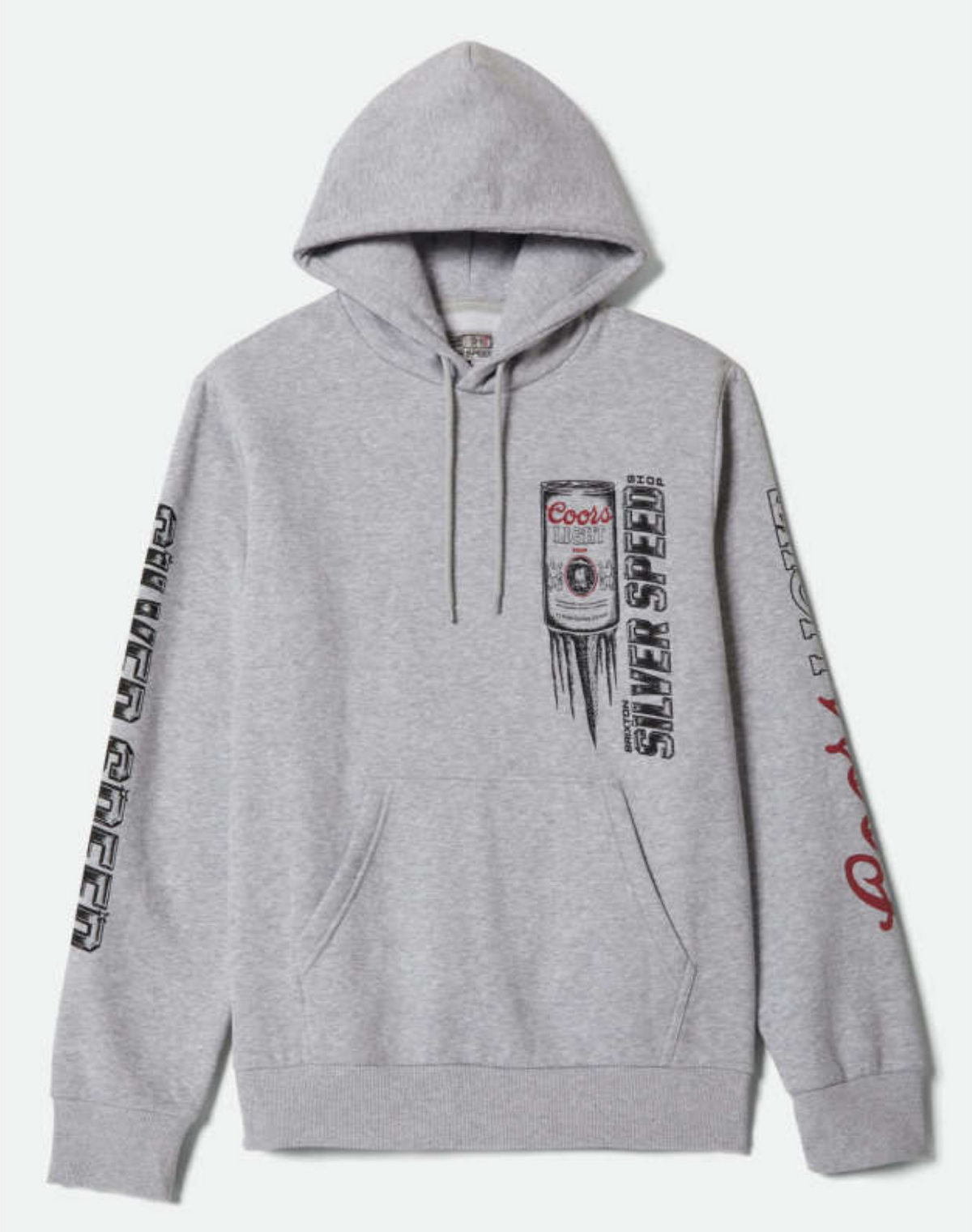 Brixton X Coors Light Silver Speed Heather Grey Sweatshirt