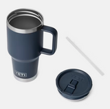 Yeti Rambler 30 oz Straw Travel Mug Navy