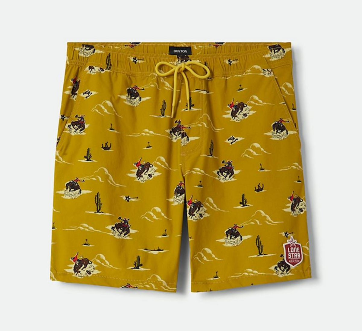 Brixton X Lone Star Everyday Stretch Texas Gold 7" Hybrid Shorts