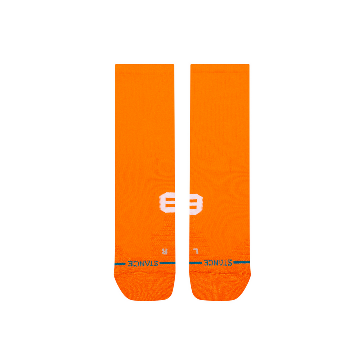 Stance Got Sol Mid Ribbed Crew Orange Socks