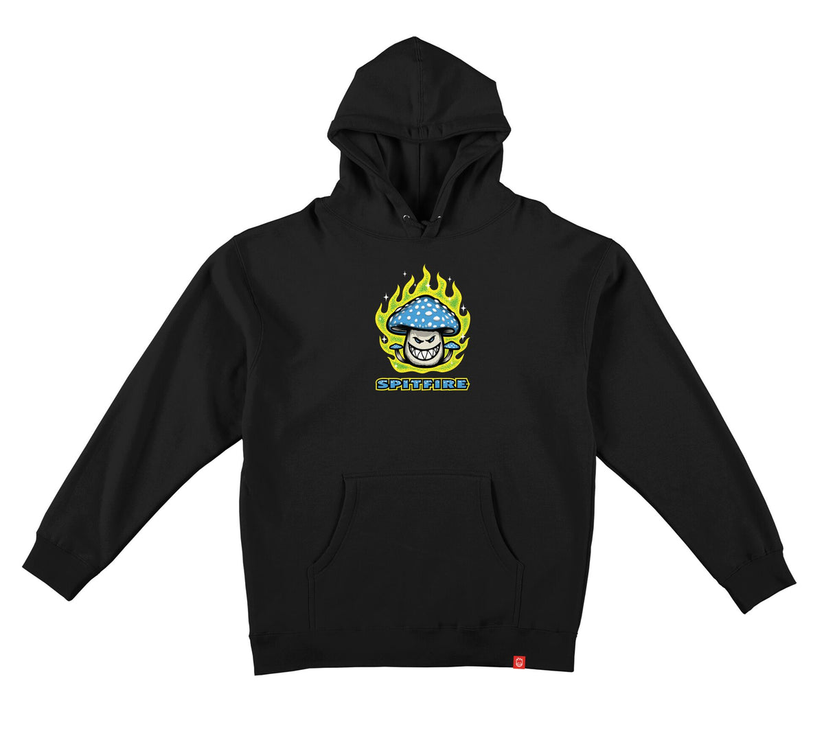 Spitfire Mushroom Bighead Black Multi Hooded Sweatshirt