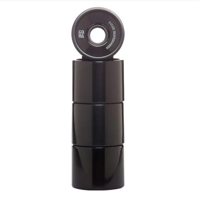 Z-Flex V2 Solid Black 69mm 83a Cruiser Skateboard Wheels