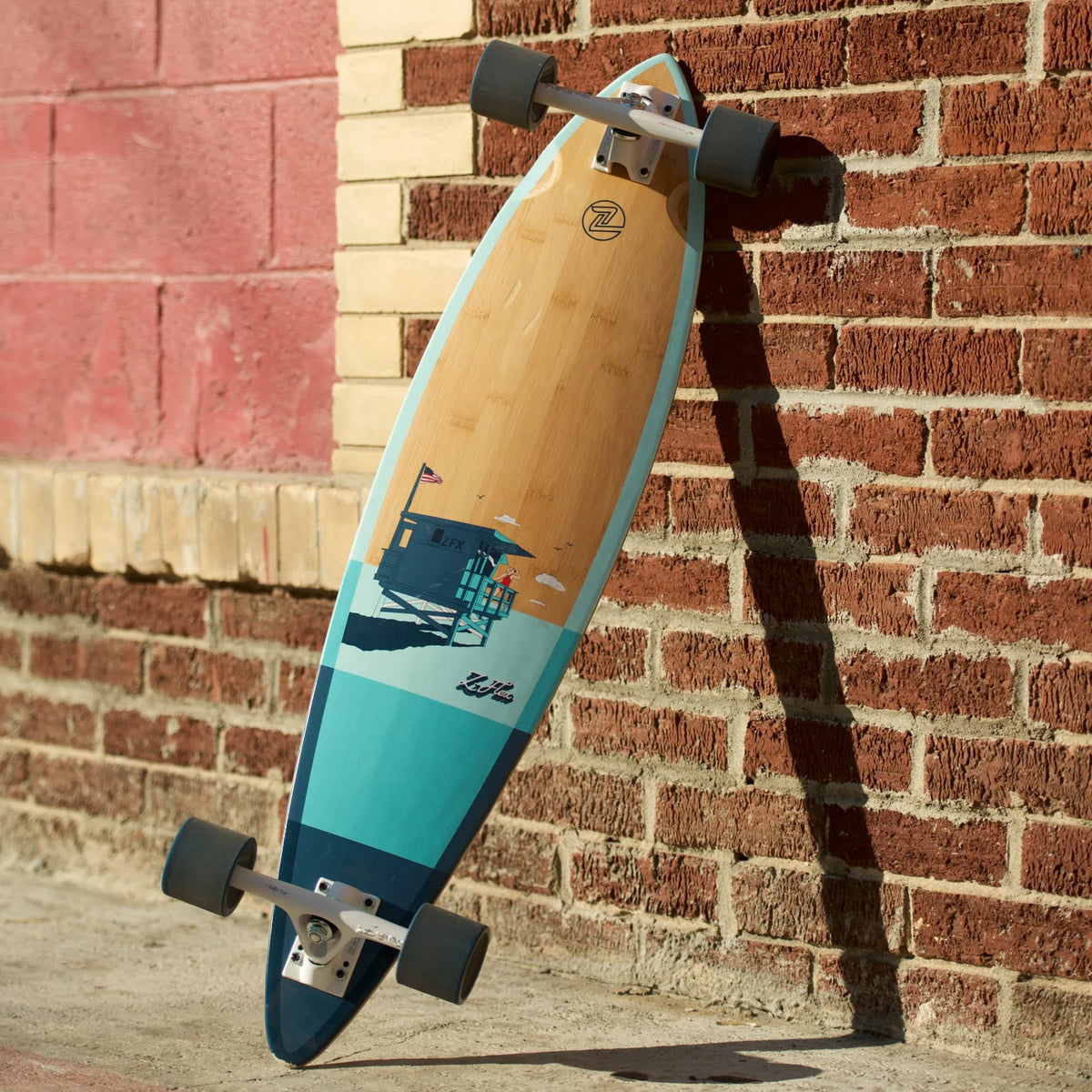 Z-Flex Bamboo Pintail Longboard Complete Skateboard