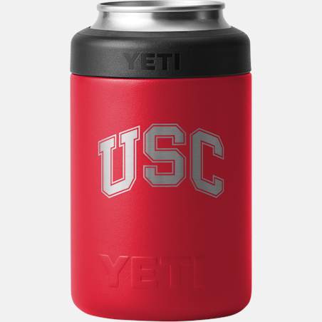 Yeti USC NCAA Red Rambler Colster 2.0 Can Cooler
