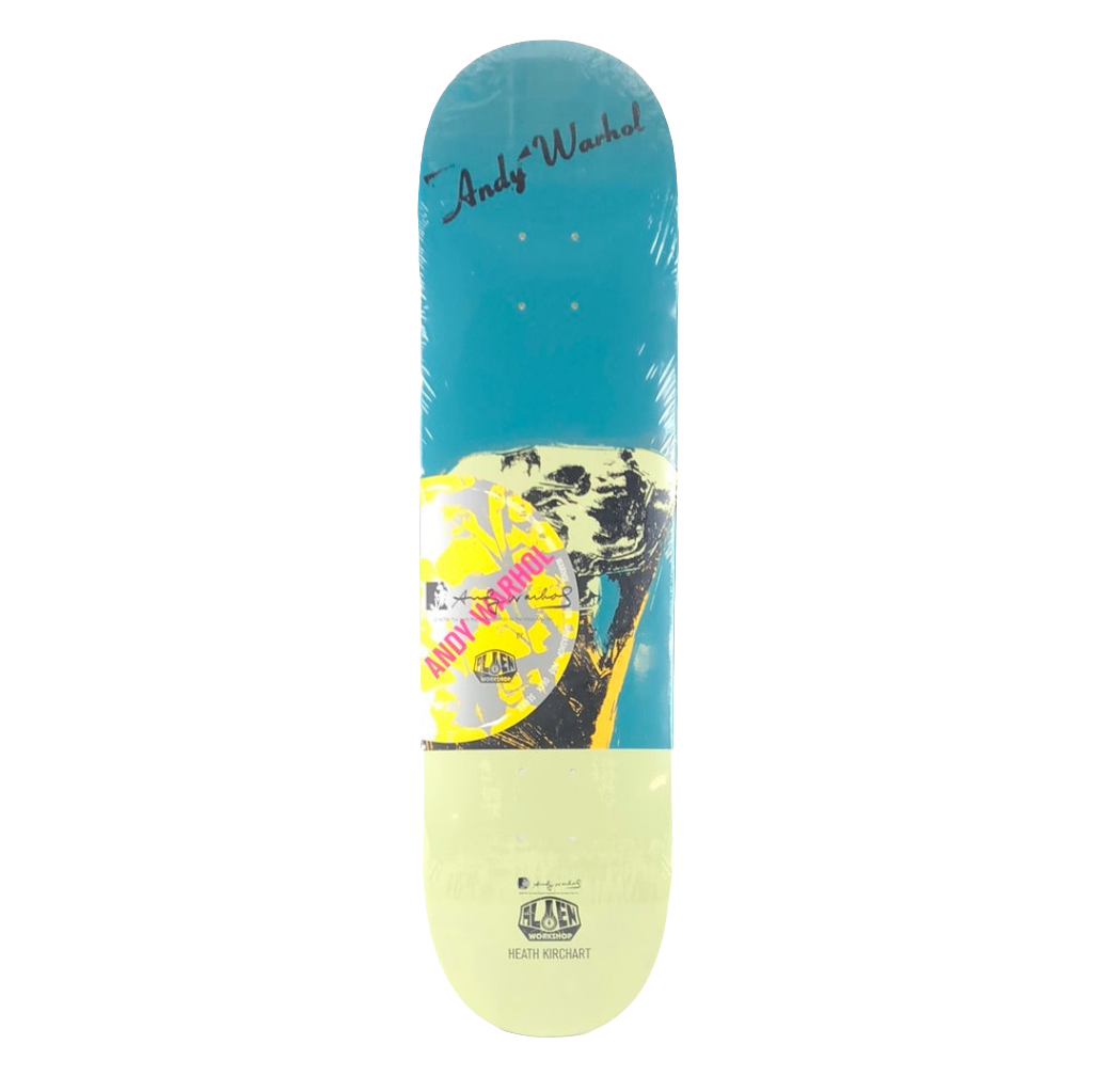 Alien Workshop Heath Kirchart Andy Warhol  Blue Green Size 8.25" Skateboard Deck