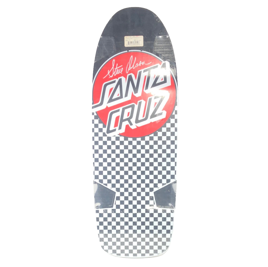 Santa Cruz Steve Olson Checker Black White Red Reissue Skateboard Deck 2009
