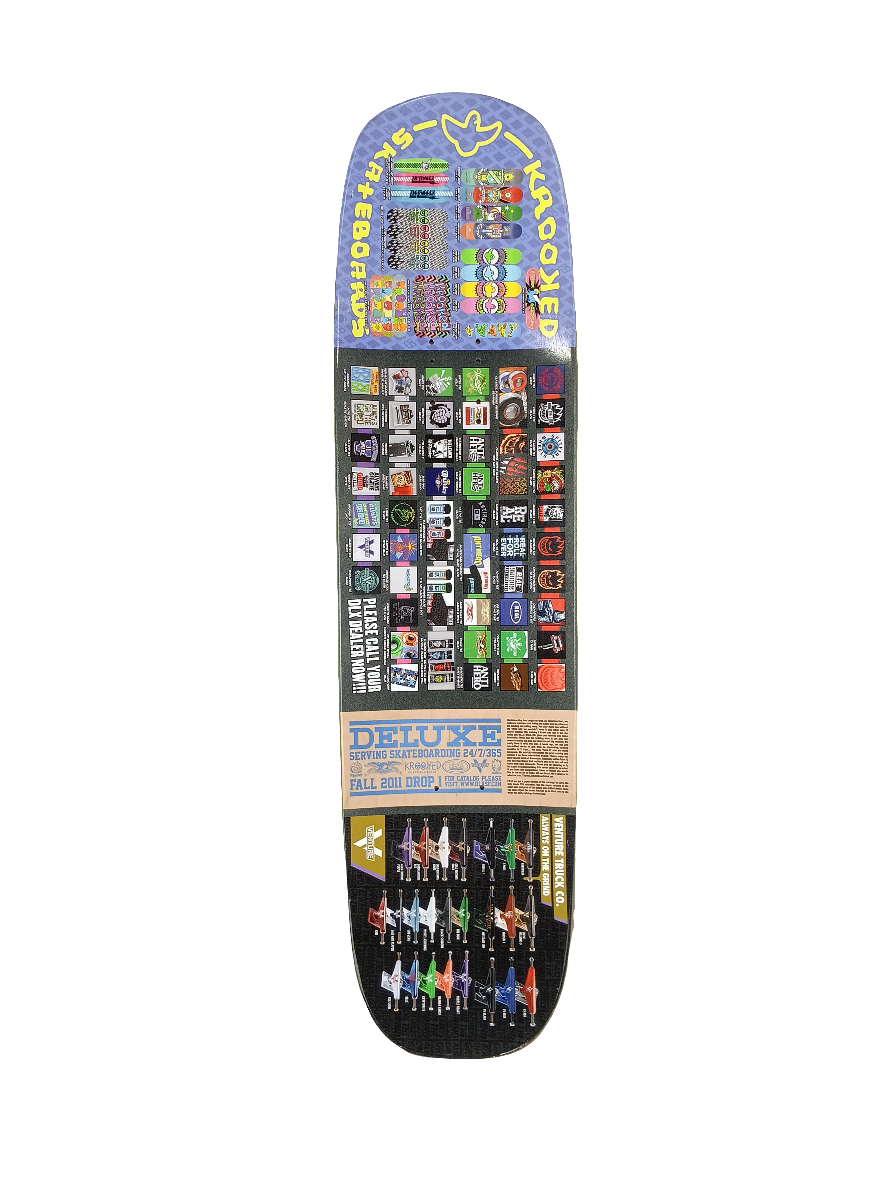 Deluxe Distribution Vendors Collage Multicolor Size 8.6 Shaped Deck