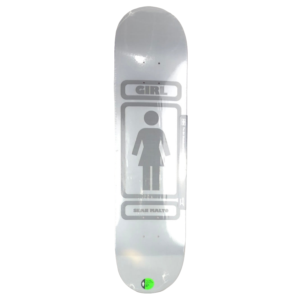 Girl Sean Malto 90-3MC Reflective Silver Size 8.0 Skateboard Deck
