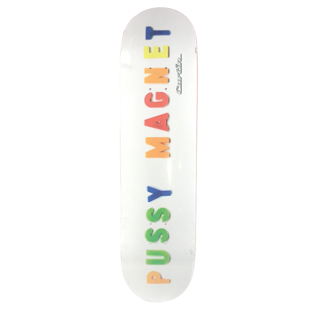 Skate Mental Jack Curtin Pussy Magnet White 8.25'' Skateboard Deck