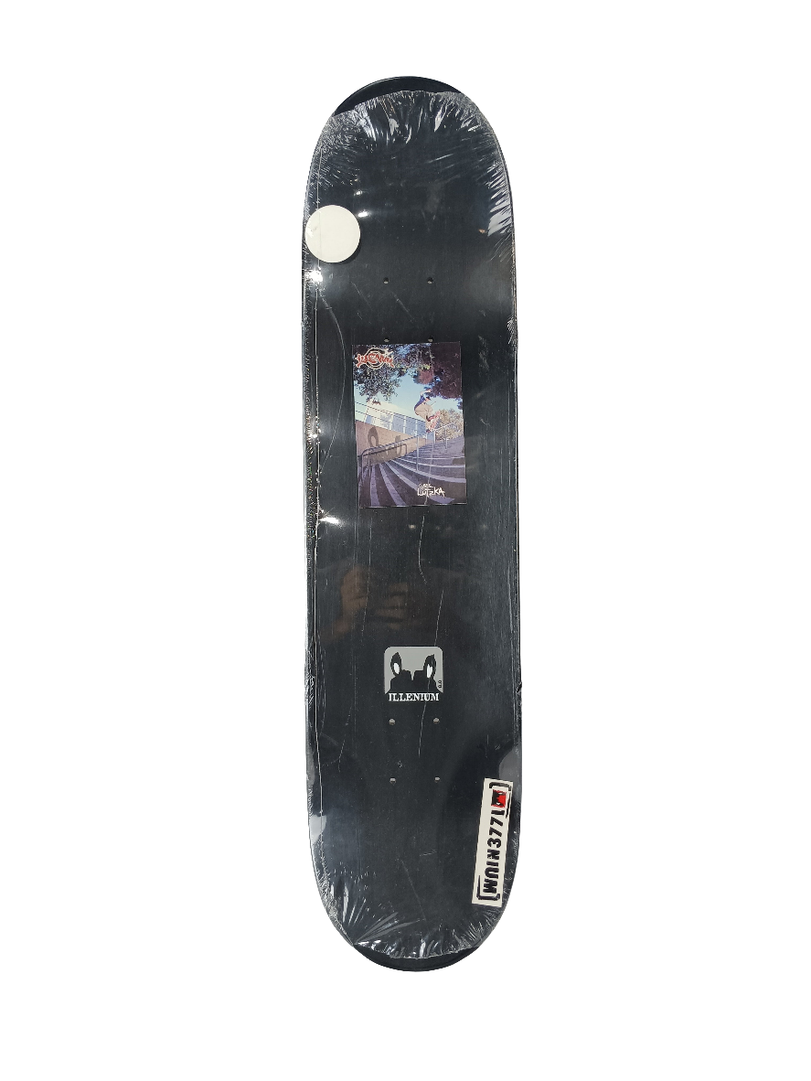 Illenium Al Partenen Hoods Black Grey White Size 8.0" Vintage NOS Deck