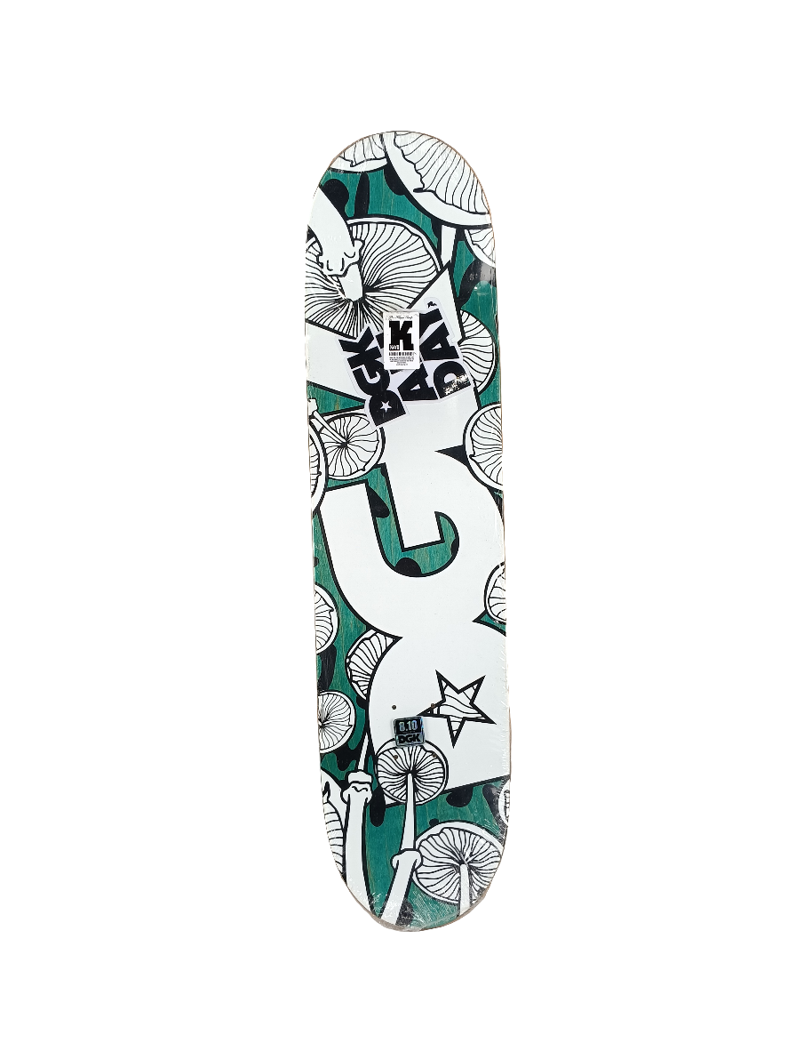 DGK Mushrooms Blue Pink Purple Size 8.1 Vintage NOS Deck