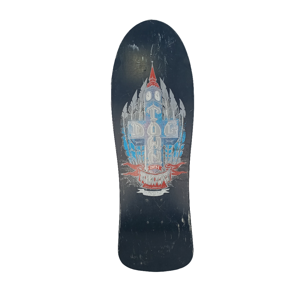 Dogtown Ben Schroeder Clock Tower Cross Black/Blue/Red/Grey Size 10 Shaped Skateboard Deck