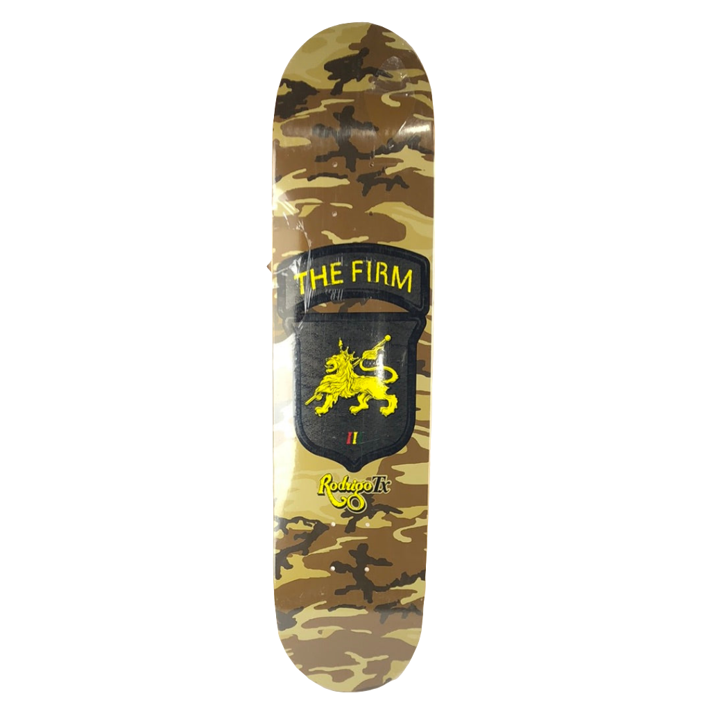 The Firm Rodrigo TX Patch Camo Size 7.5'' Vintage NOS Deck