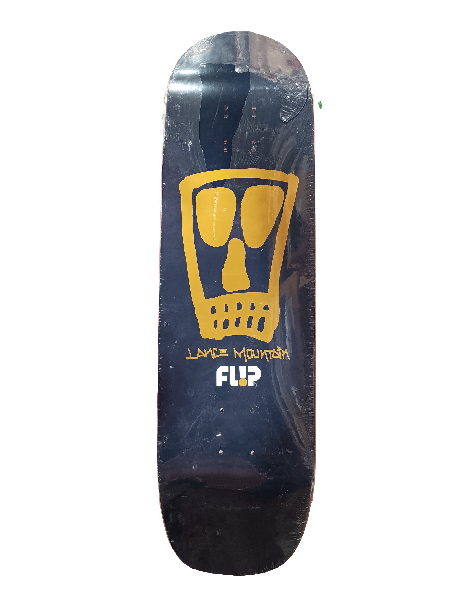 Flip Lance Mountain Vato Skull Gold Foil Blue Size 9.0 Vintage NOS Shaped Deck