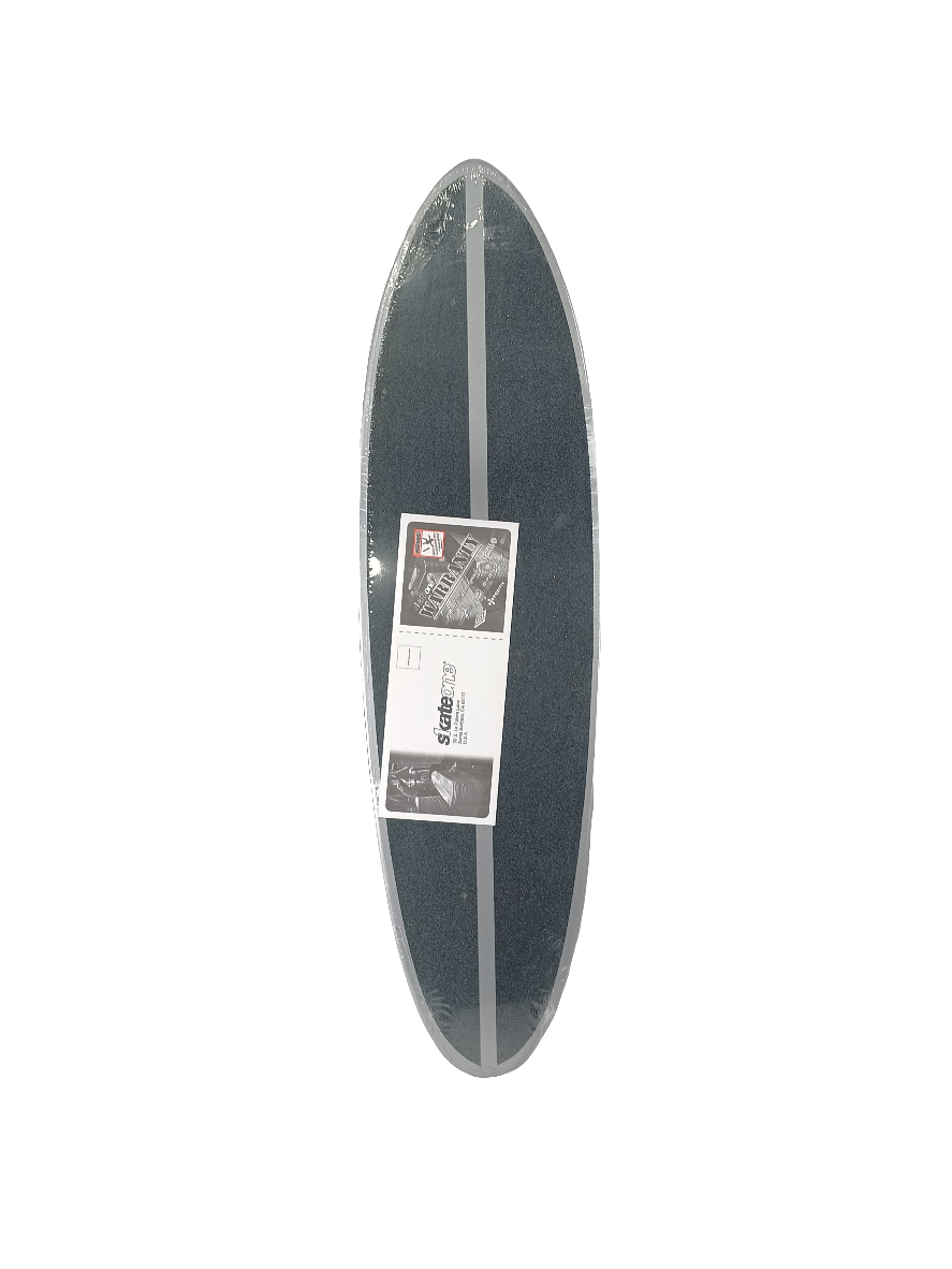 Surf One Skate OG Logo Red/White/Silver 9" Shaped Skateboard Deck