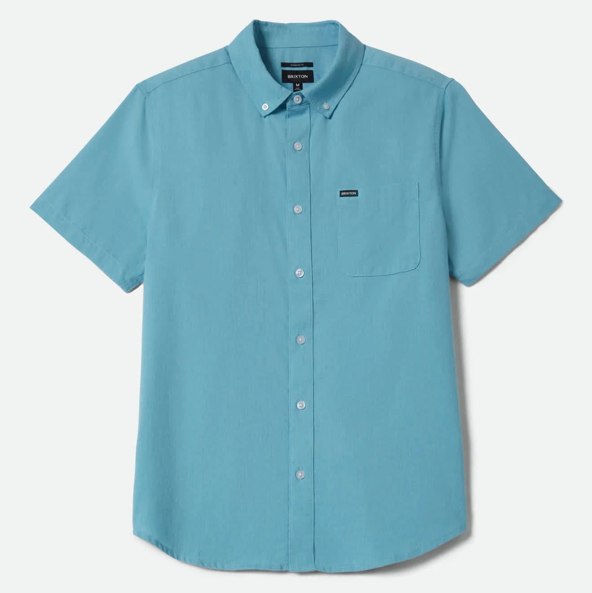 Brixton Sanford Oxford Blue Aura S/s Woven Shirt