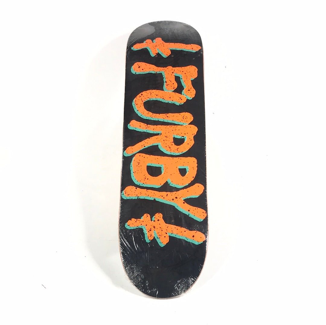Deathwish Furby Classic Spray Black/Orange 8.0 Skateboard Deck