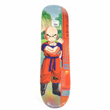 Primitive x Dragon Ball Z Team Krillin Orange 8.0 Vintage NOS Skateboard Deck