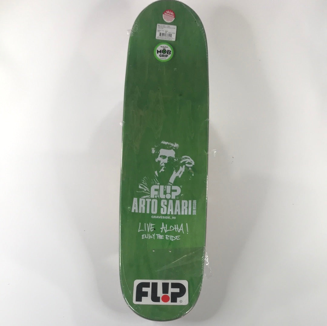 Flip Arto Saari Side Mission Graveside HI 8.5 Skateboard Deck