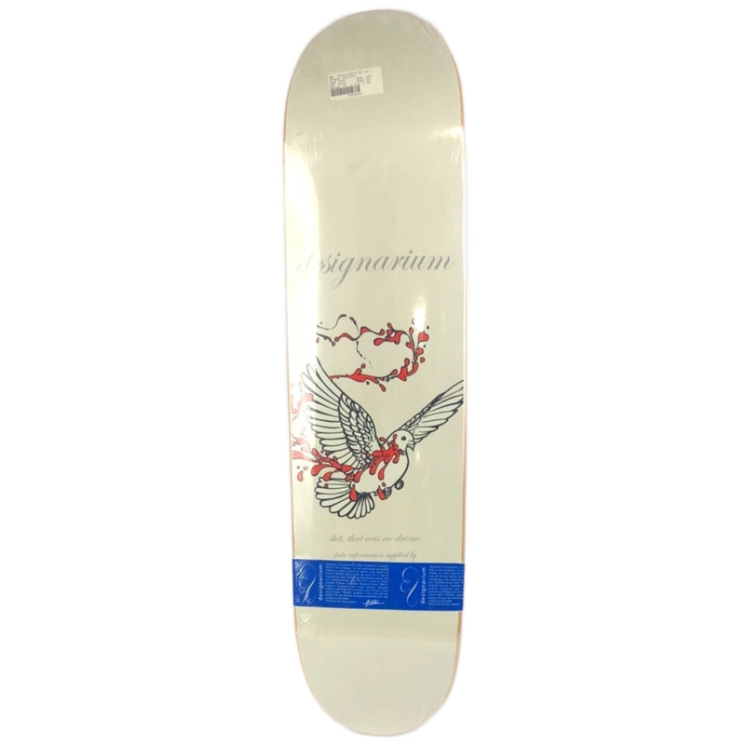 Designarium Shot Drone White 7.8" Skateboard Deck 2004