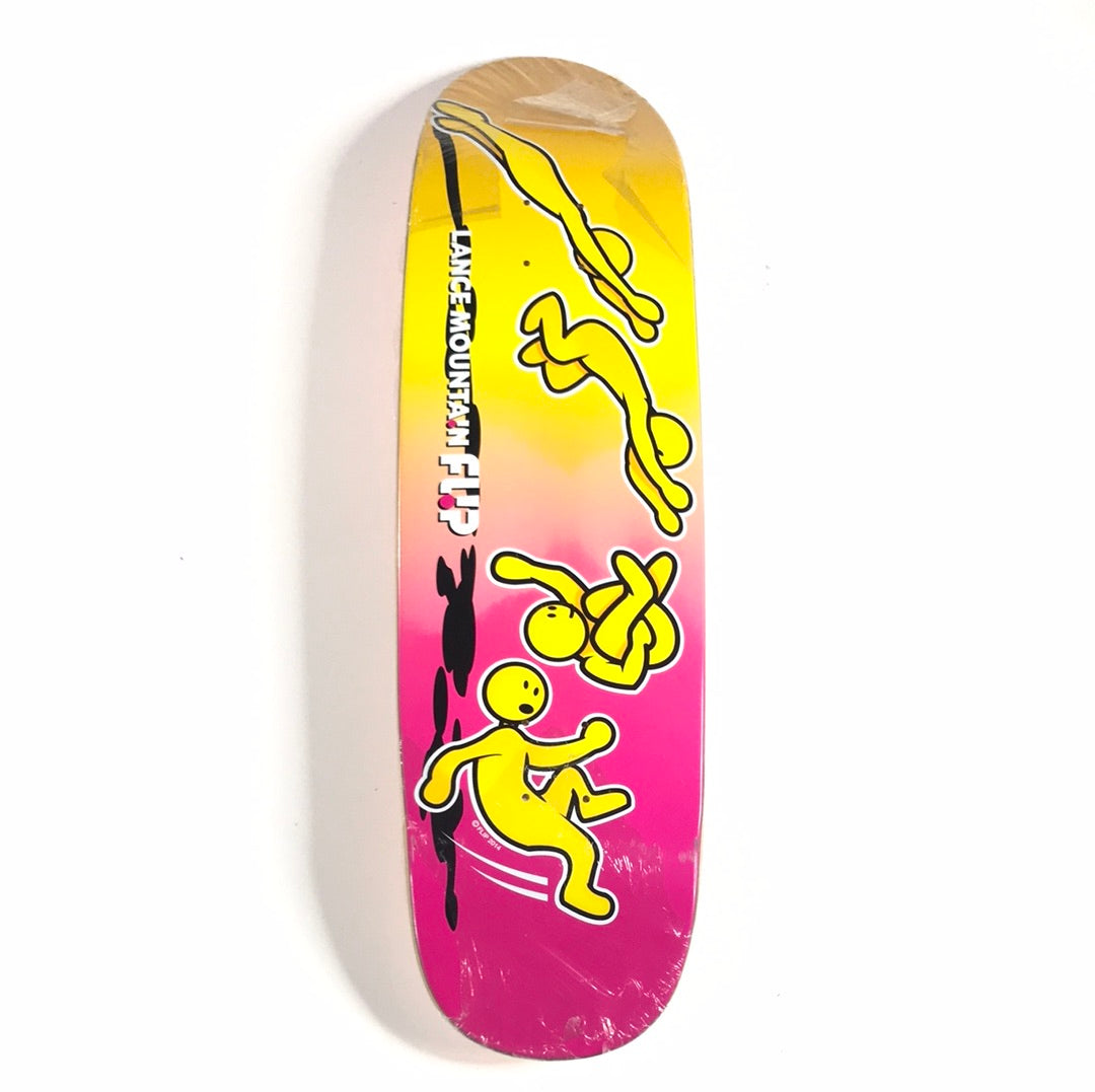 Flip Lance Mountain Flip Yellow Pink Fade 8.75 Skateboard Deck RP