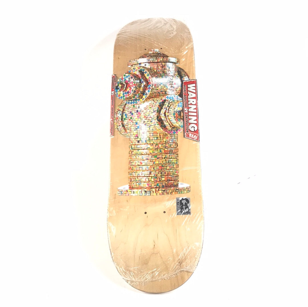 Real HUF x Haroshi Fire Hydrant Woodgrain 8.5" Deck