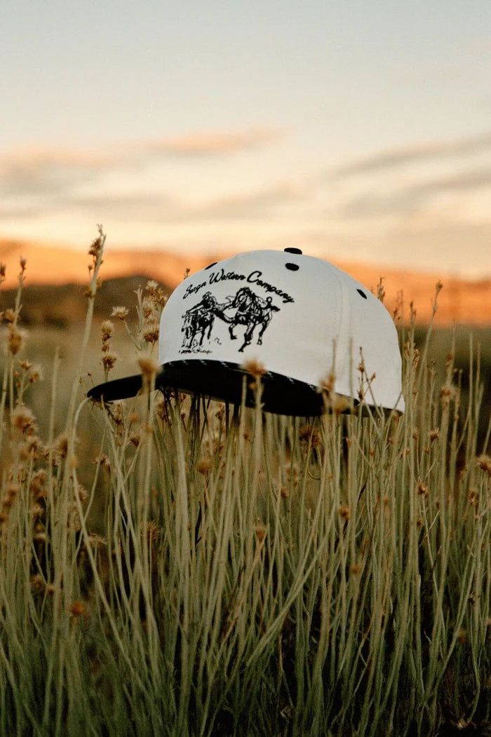 Seager Los Rios Canvas Cream/Black Snapback Hat