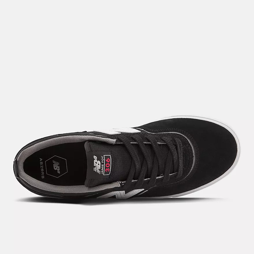 New Balance Numeric 306 Jamie Foy Black/White Shoes (NM306BMS)