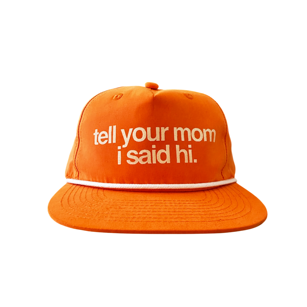 Lamebrain Just Being Friendly - Orange Snapback Hat