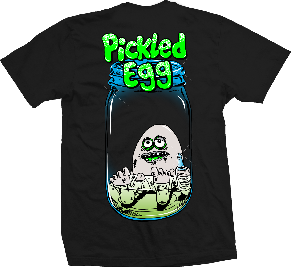 Heroin Skateboards Pickled Egg Tee Black