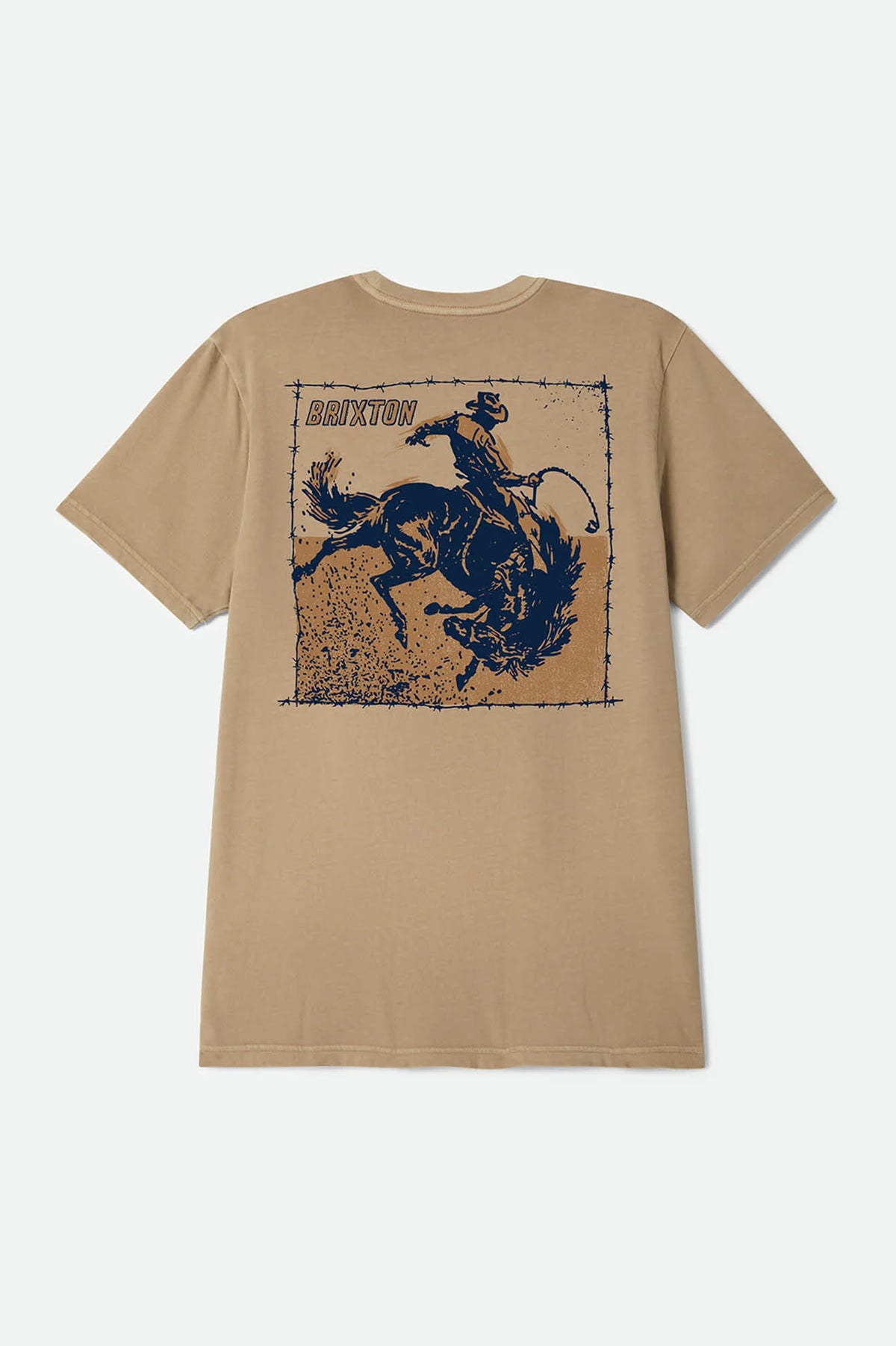 Brixton Madden Timeless Taupe Worn Wash S/s Standard Tee Shirt
