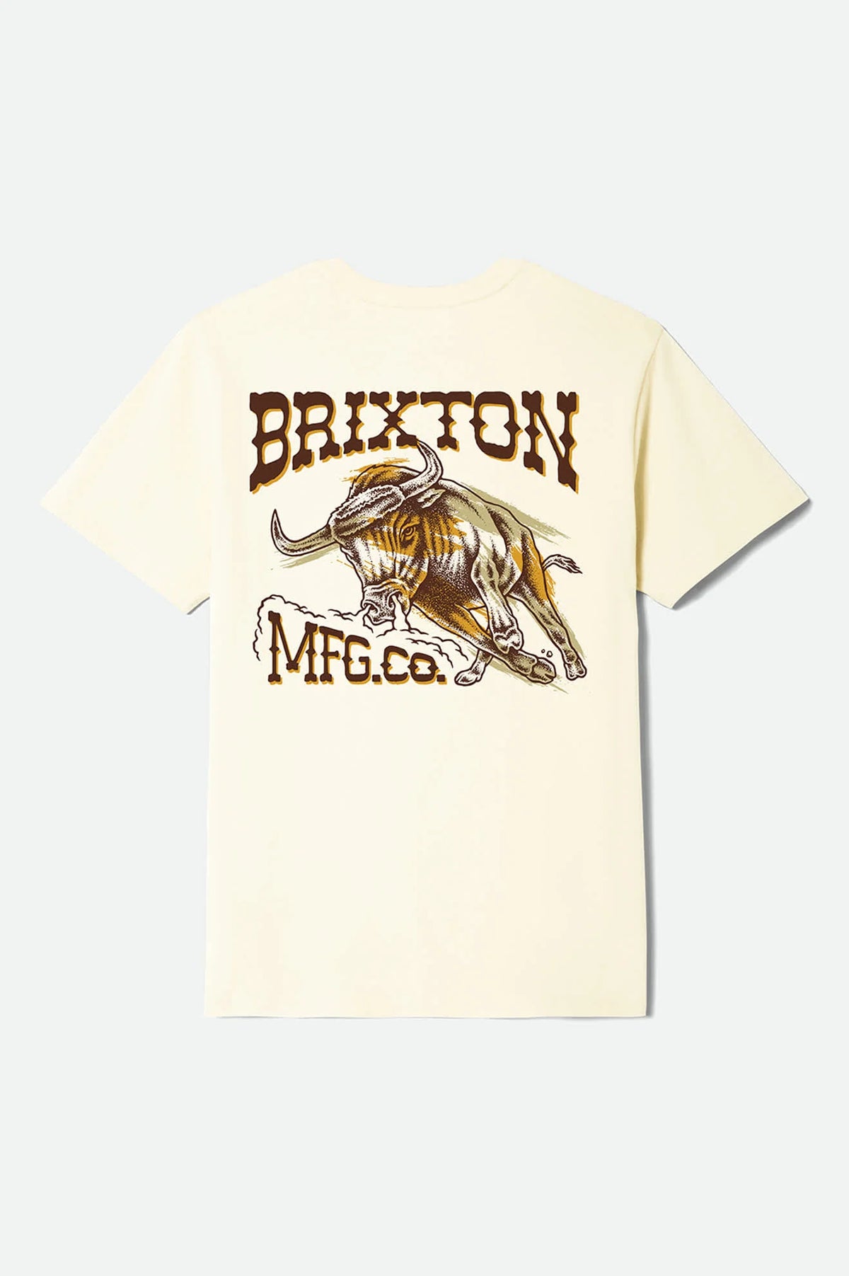 Brixton Barquero Cream S/s Standard Tee Shirt
