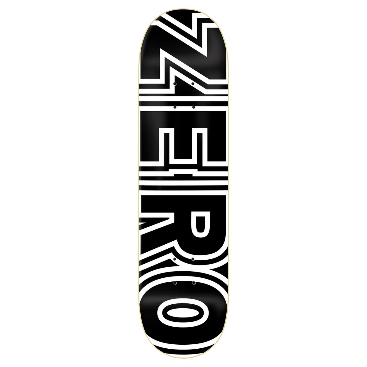 Zero Bold Black/White Skateboard Deck